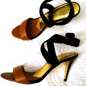 TED BAKER STRAPPY TWO TONE SANDALS SIZE 8.5 M